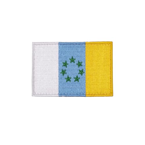 Bestickter Aufnäher mit der Flagge der spanischen Gemeinschaften mit Haken- und Schlaufenrückseite von Elitex Training (Kanarische Inseln) von ELITEX TRAINING