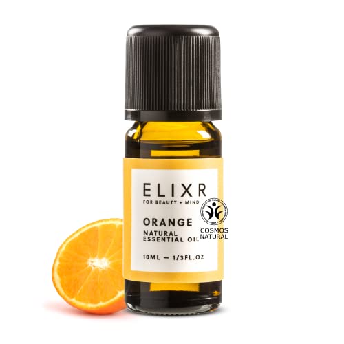 ELIXR Orangenöl I 100% naturreines ätherisches Öl Orange zur Aromatherapie I Zertifizierte Naturkosmetik I 10 ml I Duftöl Orange, Orange Oil von ELIXR