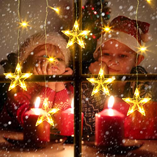 ELKTRY Weihnachtsdeko mit 5 Sterne, 36 LEDs Fensterdeko mit timer, Memory Funktion Innen Batterie Warmweiß und bunt 8 Modi Wasserdicht Weihnachtsstern Außen für Fenster, Kinderzimmer, Weihnachten ELKTRY Weihnachtsdeko mit 5 Sterne, 36 LEDs Fensterdeko mit timer, Memory Funktion Innen Batterie Warmweiß und bunt 8 Modi Wasserdicht Weihnachtsstern Außen für Fenster, Kinderzimmer, Weihnachten von ELKTRY