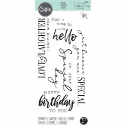 Clear Stamps Sunnyside Sentiments by Pete Hughes Clear Stamps Sunnyside Sentiments by Pete Hughes von Sizzix