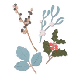 Thinlits Die 5PK Winter Leaves by Sophie Guilar von Sizzix