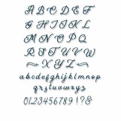 Thinlits Die Scripted Alphabet by Jennifer Ogborn von Sizzix
