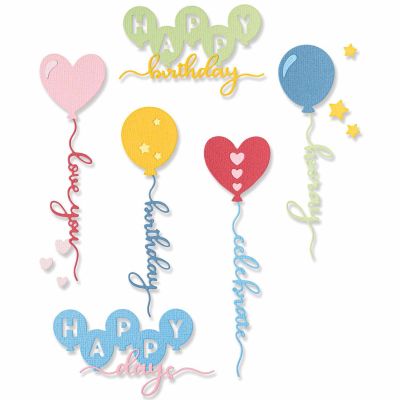 Thinlits Die Set Balloon Occasions by Olivia Rose von Sizzix