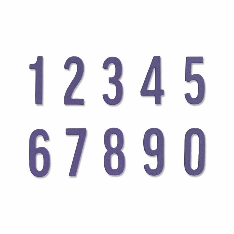 Thinlits Die Set Bold Numbers by Alison Williams von Sizzix