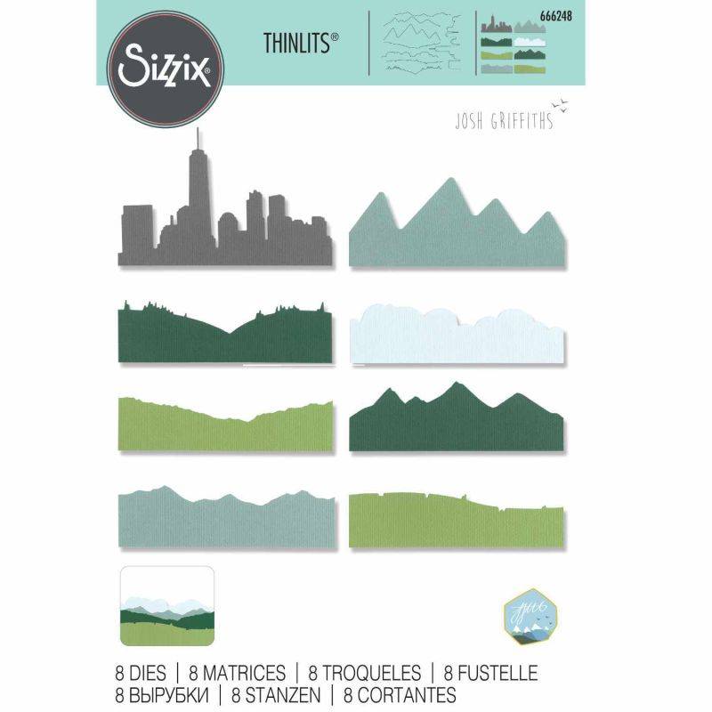 Thinlits Die Set Skyline Silhouettes by Josh von Sizzix