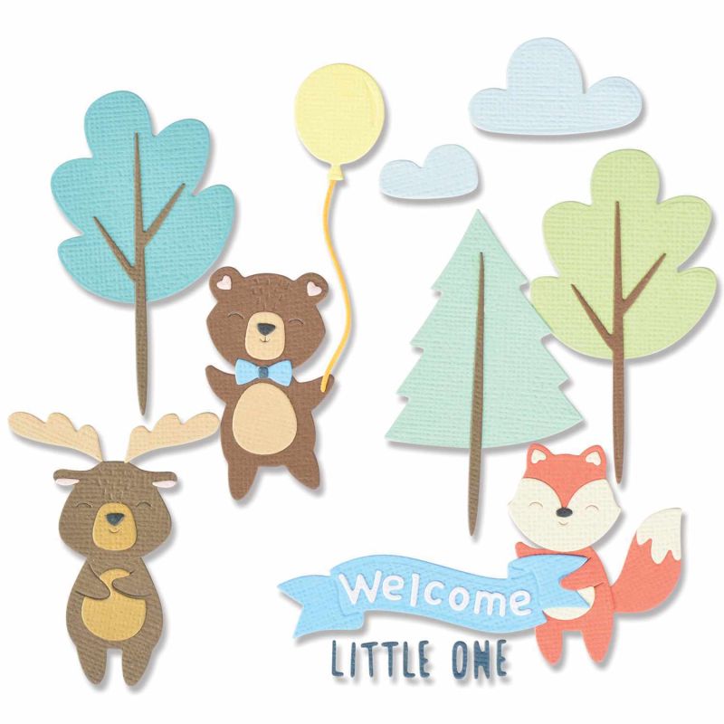 Thinlits Die Set Woodland Baby by Jennifer Ogborn Thinlits Die Set Woodland Baby by Jennifer Ogborn von Sizzix