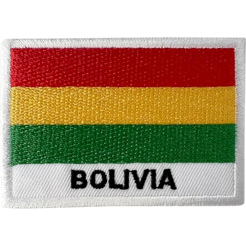 Aufnäher mit Bolivien-Flagge, zum Aufbügeln oder Aufnähen, für Kleidung, Jacke, Südamerika, bestickt Aufnäher mit Bolivien-Flagge, zum Aufbügeln oder Aufnähen, für Kleidung, Jacke, Südamerika, bestickt von ELLU