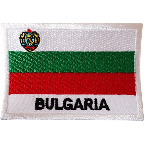 Aufnäher mit Bulgarien-Flagge, bestickt, zum Aufnähen, auf Kleidung, Jacke, Jeans, Tasche von ELLU