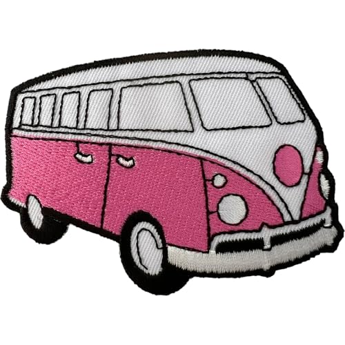 Aufnäher zum Aufbügeln oder Aufnähen, bestickt, für Kleidung, Taschen, Rosa / Weiß Aufnäher zum Aufbügeln oder Aufnähen, bestickt, für Kleidung, Taschen, Rosa / Weiß von ELLU