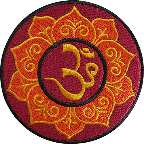Bestickter Aufnäher zum Aufbügeln, Hindu, Buddhistisch, Hippie, Aum, Om, Yoga Bestickter Aufnäher zum Aufbügeln, Hindu, Buddhistisch, Hippie, Aum, Om, Yoga von ELLU