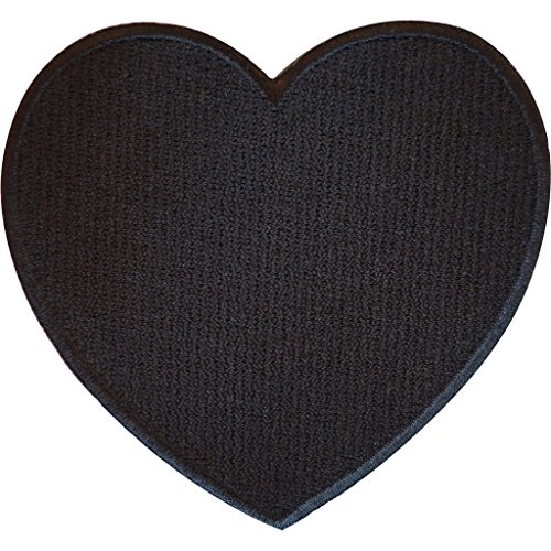ELLU Bestickter Aufnäher zum Aufbügeln in Herzform, romantisches Geschenk, 7,4 cm breit und hoch, 1 Stück ELLU Bestickter Aufnäher zum Aufbügeln in Herzform, romantisches Geschenk, 7,4 cm breit und hoch, 1 Stück von ELLU