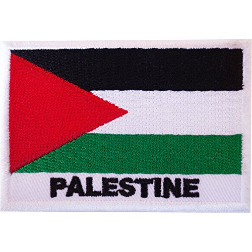 Bestickter Aufnäher zum Aufbügeln mit Palästina-Flagge, zum Aufnähen, für Kleidung, Tasche, Palästinenser-Abzeichen von ELLU