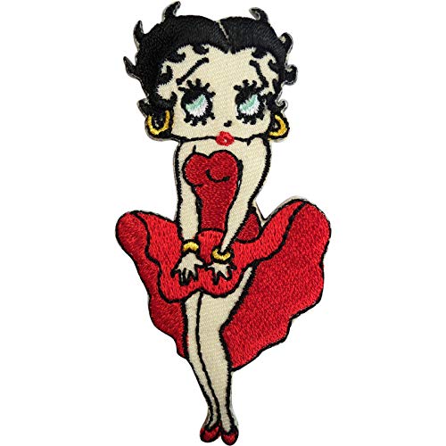 Betty Boop Patch gesticktes Abzeichen Eisen auf Kleidung Tasche T-Shirt Jeans Kleid nähen von ELLU