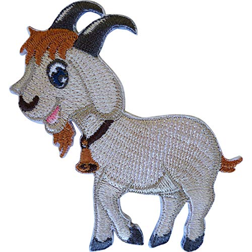 Billy Goat Patch Eisen annähen Kleidung Ram gestickte Abzeichen Stickerei Applique von ELLU