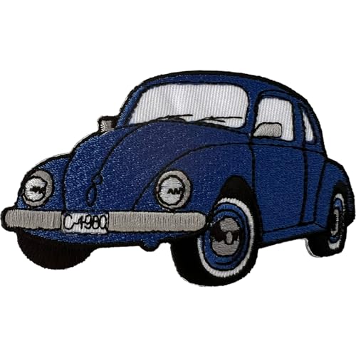 Blauer Auto-Aufnäher zum Aufbügeln oder Aufnähen für Taschen, Kleidung, Dekoration, Basteln, besticktes Abzeichen Blauer Auto-Aufnäher zum Aufbügeln oder Aufnähen für Taschen, Kleidung, Dekoration, Basteln, besticktes Abzeichen von ELLU