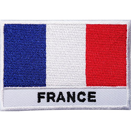 Französische Flagge, bestickt, zum Aufnähen oder Aufbügeln, für T-Shirts, Taschen, Hüte Französische Flagge, bestickt, zum Aufnähen oder Aufbügeln, für T-Shirts, Taschen, Hüte von ELLU
