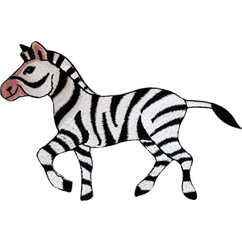 Gesticktes Zebra Eisen auf Abzeichen nähen auf Patch Animal Kleidung Stickerei Applikation von ELLU