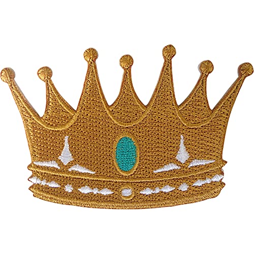 Gold Crown Patch Eisen Aufnäher Kleidersack Gestickte Abzeichen Stickerei Applikation Gold Crown Patch Eisen Aufnäher Kleidersack Gestickte Abzeichen Stickerei Applikation von ELLU