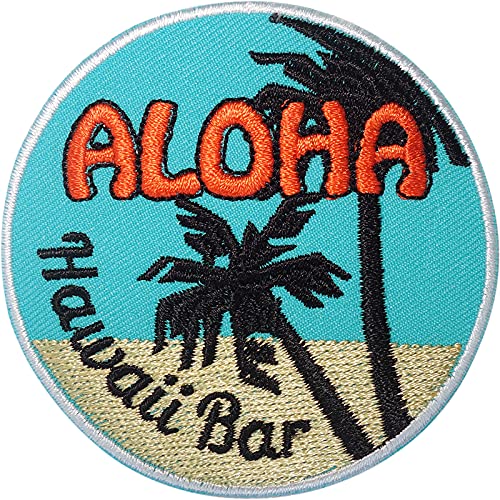 Hawaii Bar Patch Eisen Aufnähen Kleidung Palmen Hawaiian Beach Gesticktes Abzeichen von ELLU