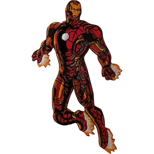 Iron Man Aufnäher zum Aufbügeln oder Aufnähen auf Kleidung, T-Shirt, Tasche, Kostüm, Ironman, besticktes Abzeichen Iron Man Aufnäher zum Aufbügeln oder Aufnähen auf Kleidung, T-Shirt, Tasche, Kostüm, Ironman, besticktes Abzeichen von ELLU