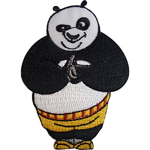 Kung Fu Panda Patch Po gesticktes Abzeichen Eisen auf auf T-Shirt Jeans Tasche Jacke nähen von ELLU