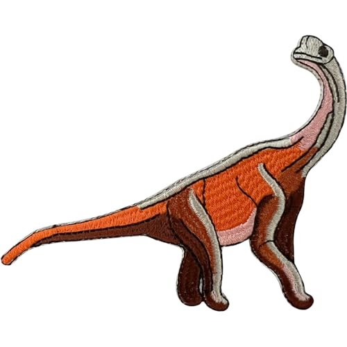 Langer Hals-Dinosaurier-Aufnäher zum Aufbügeln, besticktes Abzeichen, Applikation, Motiv-Aufkleber Langer Hals-Dinosaurier-Aufnäher zum Aufbügeln, besticktes Abzeichen, Applikation, Motiv-Aufkleber von ELLU