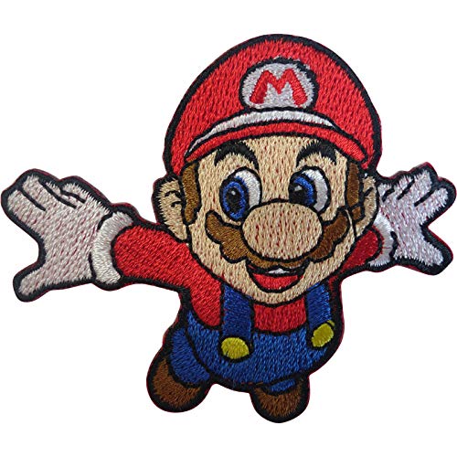 Mario Patch Eisen Nähen auf Stickerei Abzeichen Super Mario Bros Videospiel von ELLU