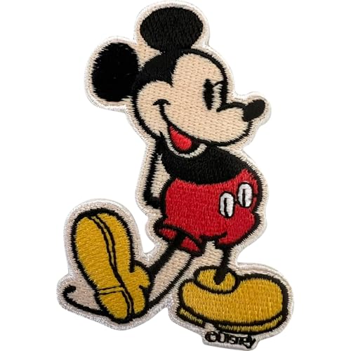Mickey Aufnäher zum Aufbügeln oder Aufnähen für Kleidung, Denim, Jeans, Taschen, Basteln, Maus, besticktes Abzeichen, Stickerei, Applikation, Motiv-Aufkleber Mickey Aufnäher zum Aufbügeln oder Aufnähen für Kleidung, Denim, Jeans, Taschen, Basteln, Maus, besticktes Abzeichen, Stickerei, Applikation, Motiv-Aufkleber von ELLU