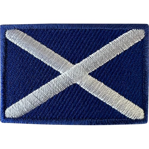 Mini-Aufnäher mit Schottland-Flagge, zum Aufbügeln oder Aufnähen auf Rugby-Fußballtrikot, kleine Stickerei Mini-Aufnäher mit Schottland-Flagge, zum Aufbügeln oder Aufnähen auf Rugby-Fußballtrikot, kleine Stickerei von ELLU