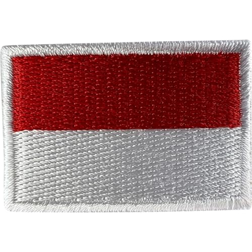 Mini Indonesien-Flagge, zum Aufbügeln oder Aufnähen, kleine indonesische bestickte Abzeichen Mini Indonesien-Flagge, zum Aufbügeln oder Aufnähen, kleine indonesische bestickte Abzeichen von ELLU