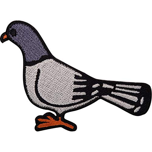 Pigeon Patch Eisen annähen Kleidersack Vogel bestickt Abzeichen Stickerei Applique von ELLU
