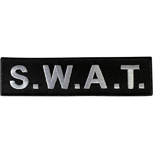 SWAT Aufnäher zum Aufbügeln oder Aufnähen auf Kleidung der Polizei von ELLU