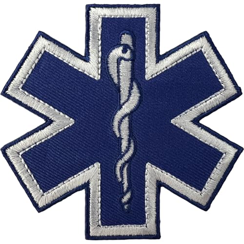 Star of Life Aufnäher zum Aufbügeln oder Aufnähen auf Sanitäter, medizinischer EMS, Erste-Hilfe-Abzeichen Star of Life Aufnäher zum Aufbügeln oder Aufnähen auf Sanitäter, medizinischer EMS, Erste-Hilfe-Abzeichen von ELLU