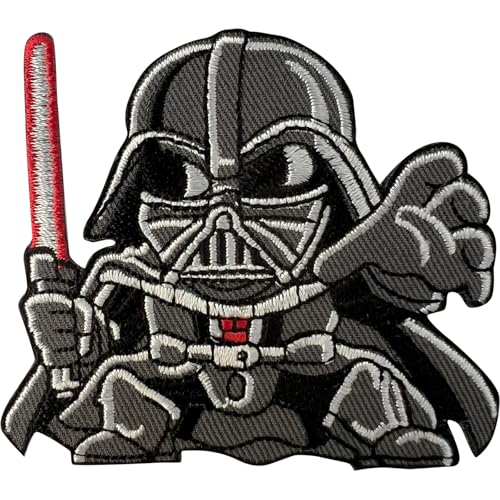 Starwars Darth Vader Lichtschwert-Aufnäher, bestickt, zum Aufbügeln oder Aufnähen auf Kleidung von ELLU