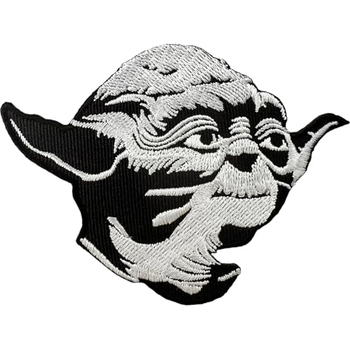 Starwars Yoda-Aufnäher, bestickt, zum Aufbügeln oder Aufnähen auf Kleidung, T-Shirt, Tasche, Kappe Starwars Yoda-Aufnäher, bestickt, zum Aufbügeln oder Aufnähen auf Kleidung, T-Shirt, Tasche, Kappe von ELLU
