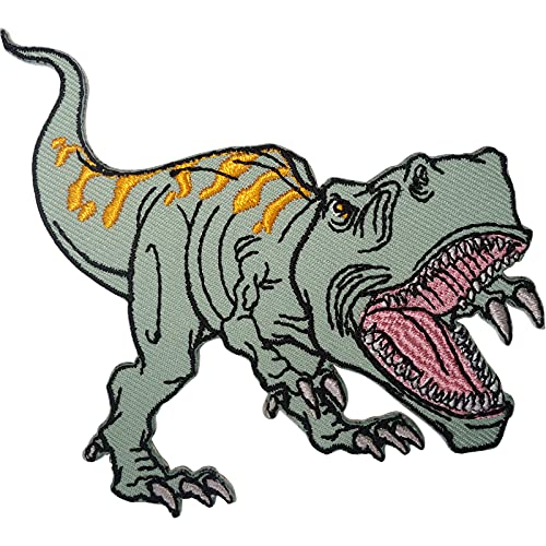 T-Rex-Aufnäher Eisen auf Stoff nähen TRex Dinosaurier gesticktes Abzeichen Tyrannosaurus Rex T-Rex-Aufnäher Eisen auf Stoff nähen TRex Dinosaurier gesticktes Abzeichen Tyrannosaurus Rex von ELLU