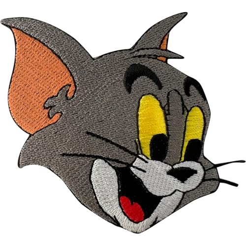 Tom Patch zum Aufbügeln oder Aufnähen auf T-Shirt, Jeans, Tasche, Pullover und Basteln, besticktes Abzeichen mit Katzenmotiv Tom Patch zum Aufbügeln oder Aufnähen auf T-Shirt, Jeans, Tasche, Pullover und Basteln, besticktes Abzeichen mit Katzenmotiv von ELLU