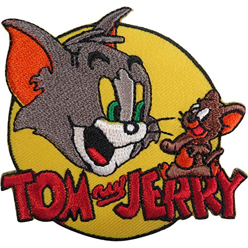 Tom und Jerry Patch Bestickt Abzeichen Eisen auf Kleidung Tasche T-Shirt Top Jeans nähen Tom und Jerry Patch Bestickt Abzeichen Eisen auf Kleidung Tasche T-Shirt Top Jeans nähen von ELLU