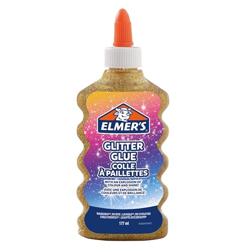 Elmer's Glitzerkleber | gold | auswaschbar & kinderfreundlich | 177 ml von ELMER'S