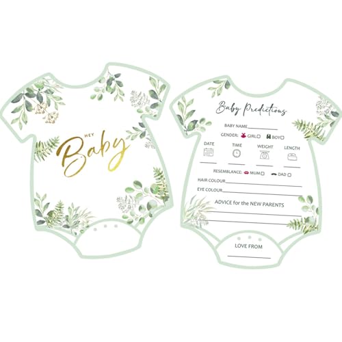 ELNX 20 Baby-Vorhersagekarten, Babyparty-Vorhersagekarten, Babyparty-Dekorationen, Babyparty-Spiele und Babyparty-Tipps von ELNX