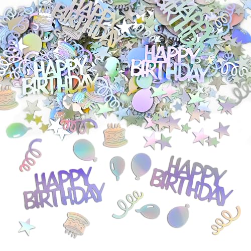Geburtstagskonfetti, Tischkonfetti, 15 g, Happy Birthday Konfetti, Tischdekoration für Geburtstagspartys, glitzernde Tischstreusel für Babypartys, Geburtstagsparty-Dekorationen Geburtstagskonfetti, Tischkonfetti, 15 g, Happy Birthday Konfetti, Tischdekoration für Geburtstagspartys, glitzernde Tischstreusel für Babypartys, Geburtstagsparty-Dekorationen von ELNX