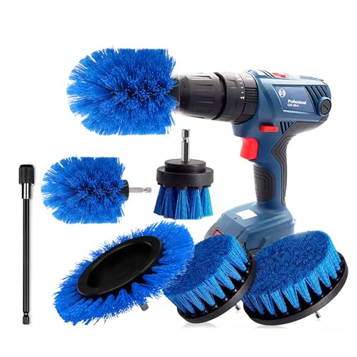 Bürstenaufsatz Bohrmaschine Set 6 Stück Bohrbürsten Befestigung Reinigungsbürste Felgenbürste Scrubber Reinigung Bürste Kit für Felgen, Badewanne, Fliesen, Küche, Auto, Sofa Ecken & Grill Bürstenaufsatz Bohrmaschine Set 6 Stück Bohrbürsten Befestigung Reinigungsbürste Felgenbürste Scrubber Reinigung Bürste Kit für Felgen, Badewanne, Fliesen, Küche, Auto, Sofa Ecken & Grill von ELOSIS