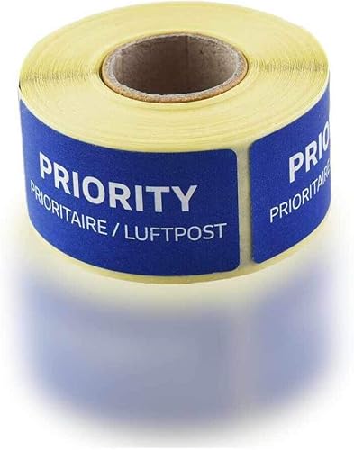 10-500 Stück PRIORITY- LUFTPOST Sticker, Aufkleber - PRIORITAIRE - Par AVION NEU elpohl® (250 Stück) von ELPOHL