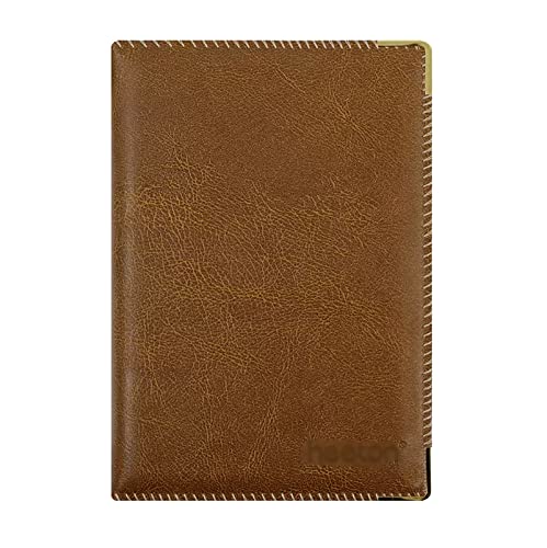 ELUKHT College-Notizbuch, liniert, Hardcover, veganes Leder, Notizblock, Schreibtagebuch für Schule, Büro, Reisen, Geschenk (Braun B5) von ELUKHT