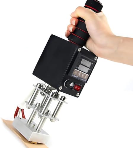 ELUKHT Handstempelmaschine, Lederprägemaschine, digitale Temperaturregelung bis zu 400 ℃, 5-7 cm Heizplatte aus reinem Kupfer ELUKHT Handstempelmaschine, Lederprägemaschine, digitale Temperaturregelung bis zu 400 ℃, 5-7 cm Heizplatte aus reinem Kupfer von ELUKHT