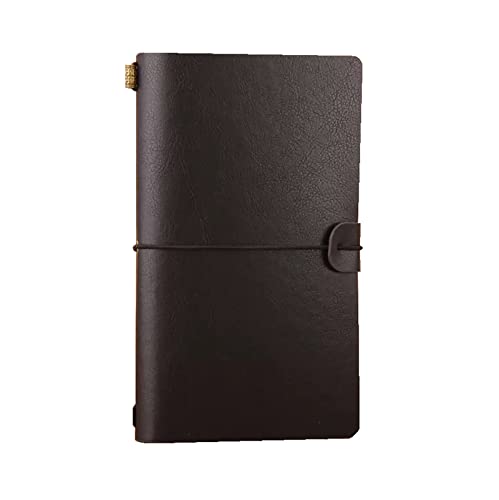 ELUKHT Kleines Notizbuch, Taschennotizbuch, Hardcover, vollständig liniertes Papier mit Innentaschen, Leder, Mini-Tagebuch, Notizblock, Memo, Schwarz ELUKHT Kleines Notizbuch, Taschennotizbuch, Hardcover, vollständig liniertes Papier mit Innentaschen, Leder, Mini-Tagebuch, Notizblock, Memo, Schwarz von ELUKHT