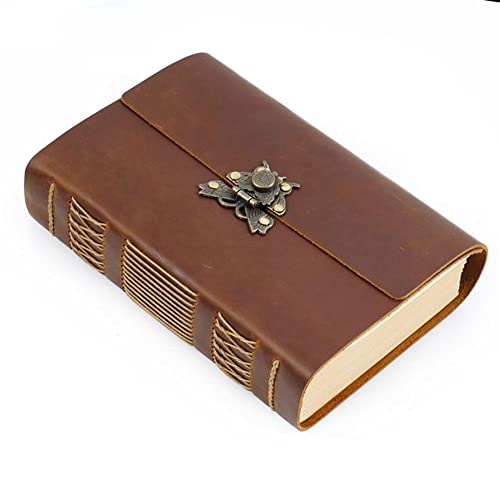ELUKHT Leder-Skizzenbuch, Tagebuch, verdicktes Notizbuch, handgefertigter Notizblock ELUKHT Leder-Skizzenbuch, Tagebuch, verdicktes Notizbuch, handgefertigter Notizblock von ELUKHT
