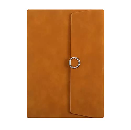 ELUKHT Liniertes Hardcover-Leder-Notizbuch mit Innentasche, Stifthalter, Notizblock, Studenten, Büro, Business, Tagebuch, Tagebuch (Braun B5) von ELUKHT
