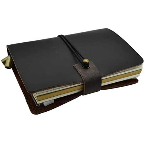 ELUKHT Mini Handgefertigtes Notizbuch Lederetui Kleines Reise-Notizbuch Taschenbuch ELUKHT Mini Handgefertigtes Notizbuch Lederetui Kleines Reise-Notizbuch Taschenbuch von ELUKHT