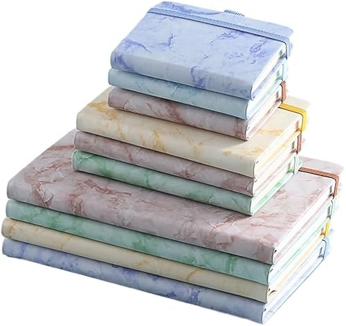 ELUKHT Tagebuch Buch Marmor Handbuch Taschenbuch Student Gummiband Notizblock 10 Stück ELUKHT Tagebuch Buch Marmor Handbuch Taschenbuch Student Gummiband Notizblock 10 Stück von ELUKHT